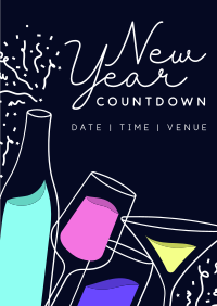 Party Drinks Poster Design