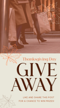 Massive Giveaway this Thanksgiving Instagram Reel Preview