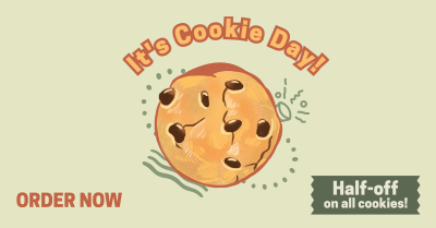Cookie Day Illustration Facebook ad Image Preview
