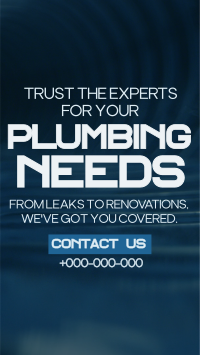 Modern Minimalist Plumbing Services TikTok Video Preview