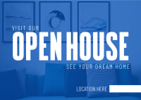 Minimalist Open House Postcard Design