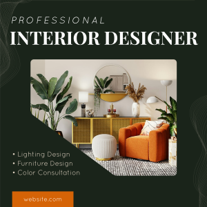 Professional Interior Designer Instagram post Image Preview