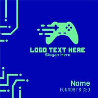 Online Gaming Console  Business Card Design