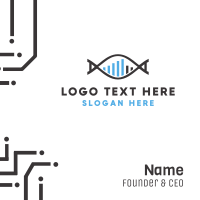 Genetic Signal Business Card Design