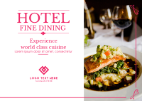 Hotel Fine Dining Postcard Image Preview