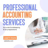 Accounting Service Experts Instagram Post Design