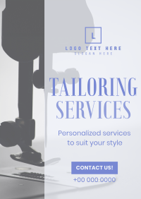 Tailoring Services Minimalist Poster Preview