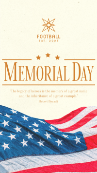 Modern Minimalist Memorial Day Video Image Preview