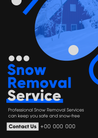 Minimal Snow Removal Flyer Design