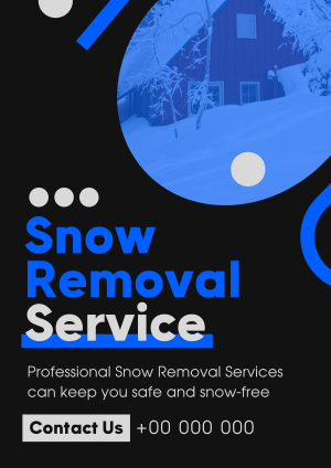 Minimal Snow Removal Flyer Image Preview