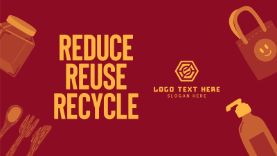 Reduce Reuse Recycle Facebook event cover Image Preview