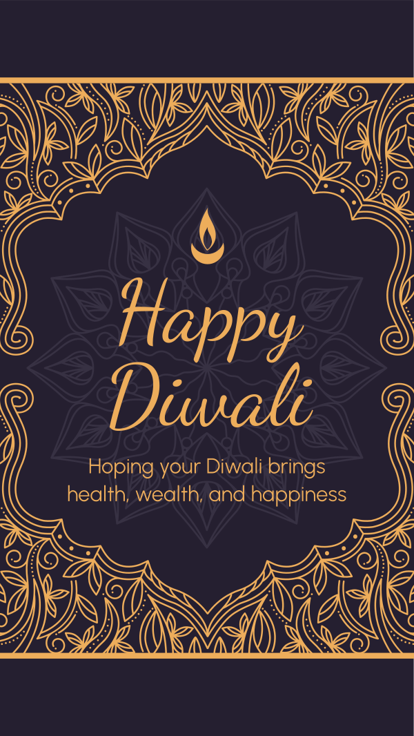 Fancy Diwali Greeting Facebook Story Design Image Preview