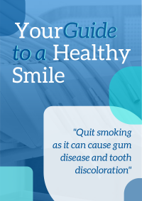 Dental Hygiene Fact Poster Design