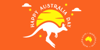 Australian Kangaroo Twitter Post Design