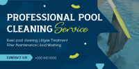 Professional Pool Cleaning Service Twitter post Image Preview