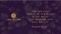 Earth Day Quote Animation Preview