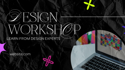 Modern Design Workshop Facebook Event Cover Image Preview