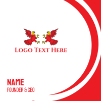 Red Eagles Business Card Design