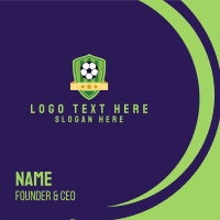 Soccer Team FC Business Card Design
