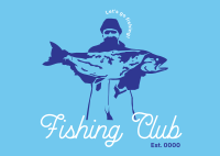 Catch & Release Fishing Club Postcard Design