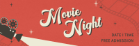 Film Movie Night Twitter Header Image Preview