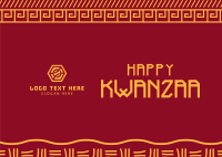 Kwanzaa Engraving Postcard Image Preview