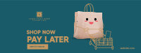 Cute Shopping Bag Facebook cover Image Preview