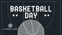 Sporty Basketball Day Facebook Event Cover Design