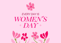 Women's Day Everyday Postcard Image Preview