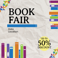 Book Fair Instagram Post Design