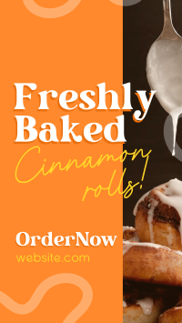 Freshly Baked Cinnamon Instagram Reel Design