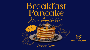 Breakfast Blueberry Pancake Video Image Preview
