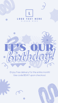 Retro Birthday Promo Facebook Story Design