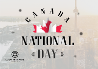 Canada National Day Postcard Design