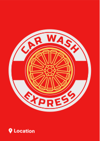 Express Carwash Flyer Image Preview