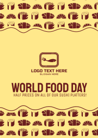 World Food Day for Seafood Restaurant Poster Preview