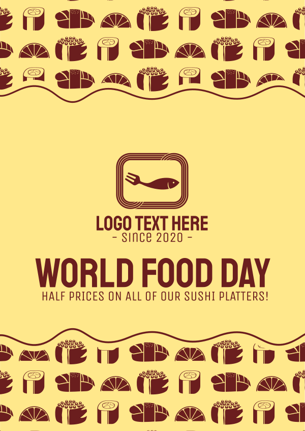 World Food Day for Seafood Restaurant Poster Design Image Preview