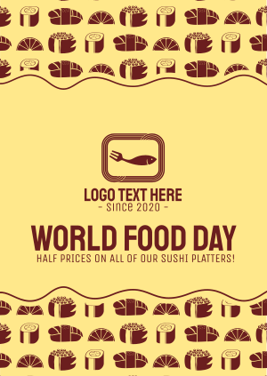 World Food Day for Seafood Restaurant Poster