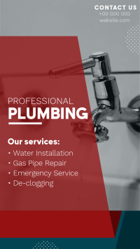 Professional Plumbing Facebook story Image Preview