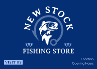 Fishing Store Postcard Image Preview