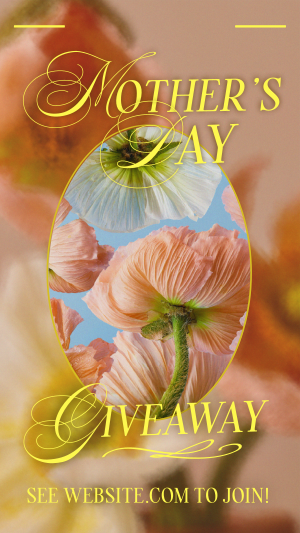 Mother Giveaway Blooms Facebook story Image Preview