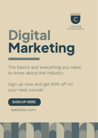 Digital Marketing Course Poster Image Preview