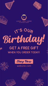 Business Birthday Promo Facebook Story Design