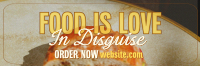 Food Love Quote Twitter Header Image Preview