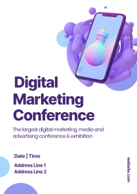 Digital Marketing Conference Poster Image Preview