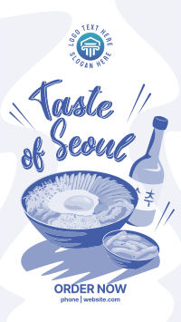 Taste of Seoul Food Instagram Story Design
