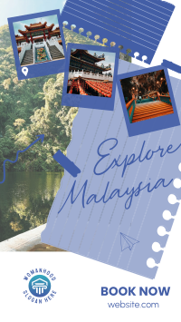 Explore Malaysia Facebook Story Design