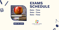 Exams Schedule Announcement Facebook ad Image Preview