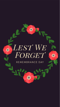 Geometric Poppy Remembrance Day Instagram story Image Preview