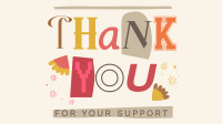 Playful Thank You Facebook event cover Image Preview